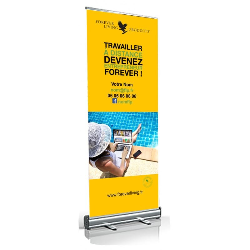 Roll-up et X-banner : tous les formats disponibles
