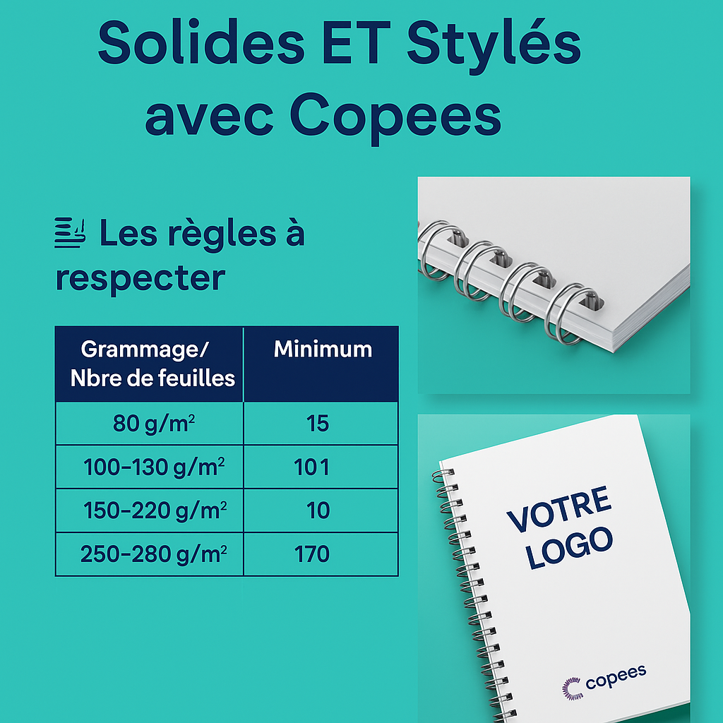 💥 Les anneaux métalliques : La reliure stylée, flexible et solide chez Copees