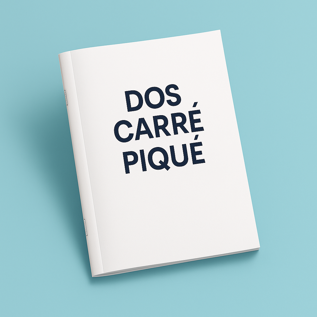 💥 Dos carré piqué : la finition premium pour tes petits livrets chez Copees