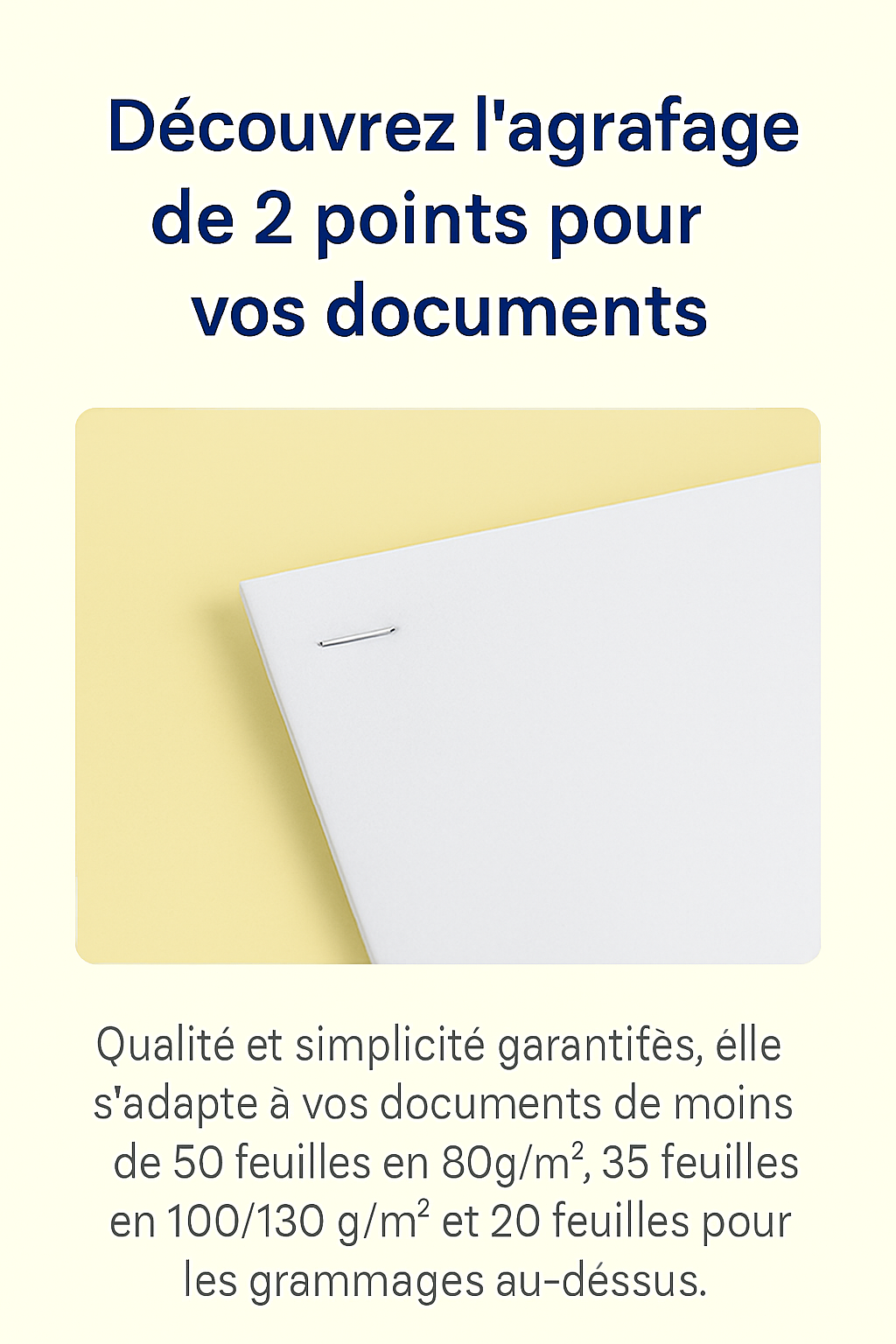 💥 Agrafage simple 2 agrafes : L’option éco, rapide et pro Chez Copees