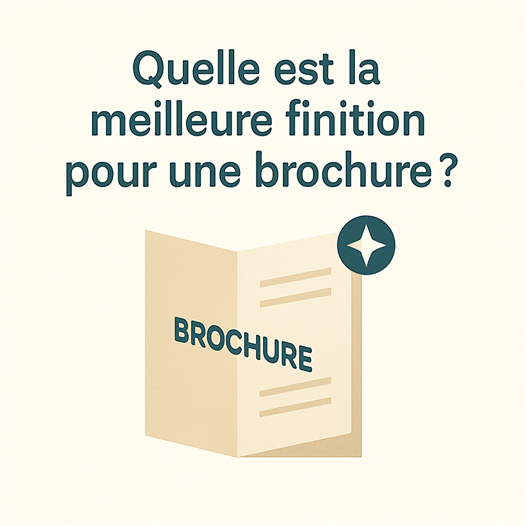 Quelle est la meilleure finition pour une brochure ?