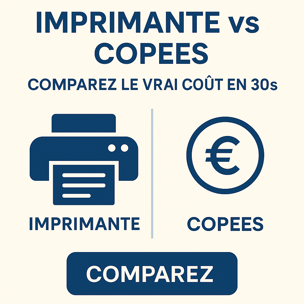 Imprimer chez soi ou passer par Copees ? Comparez en 30 secondes avec notre simulateur gratuit