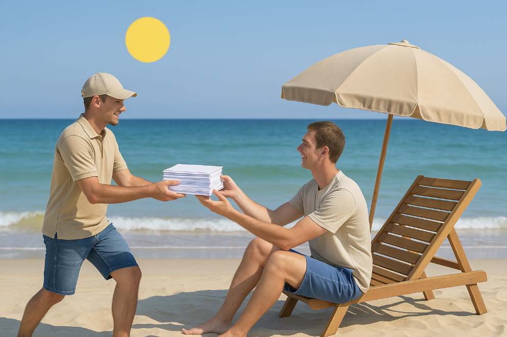 Même en vacances, vos impressions ne prennent pas de pause 🏖️