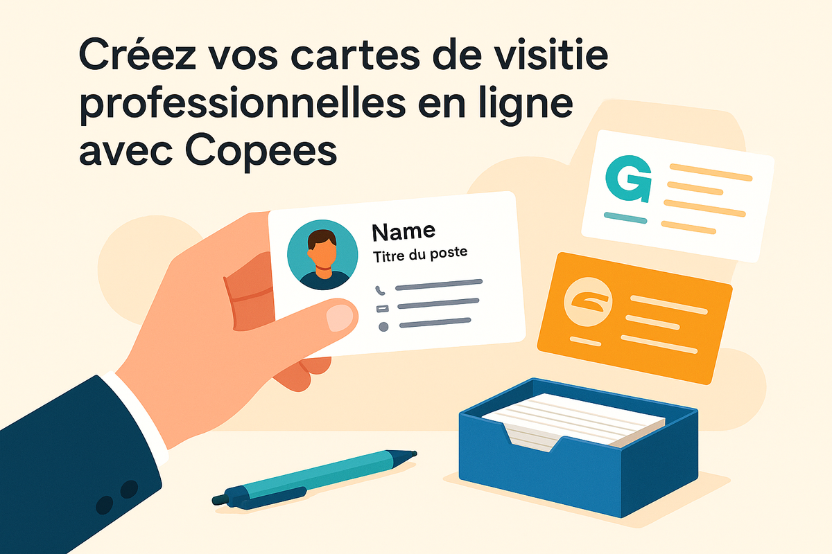 Créez vos cartes de visite professionnelles en ligne avec Copees Pourquoi les cartes de visite ne sont pas mortes