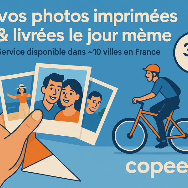 📸 Développez vos photos en 30 minutes chrono avec Copees ! 🚀