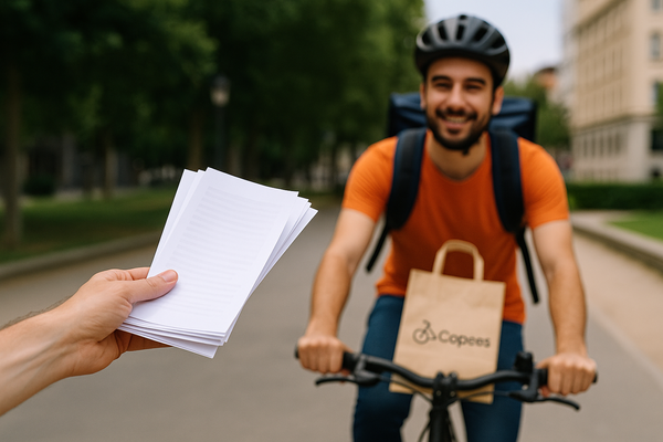🦁 Impression express à Lyon : vos documents livrés en 30 minutes avec Copees 🚴‍♂️