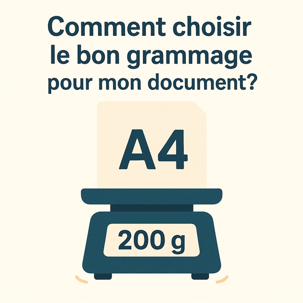 Comment choisir le bon grammage pour mon document ?