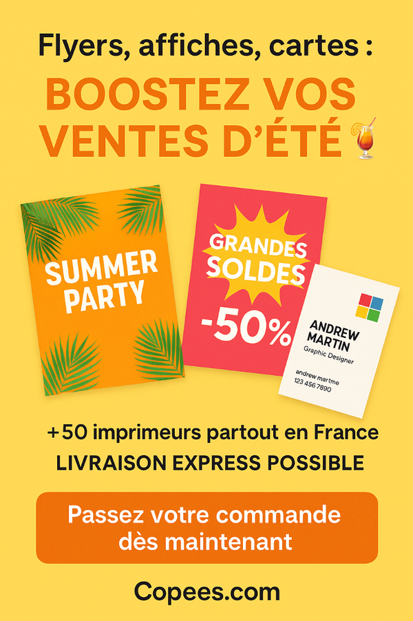 Flyers, affiches, cartes : boostez vos ventes d’été 🍹