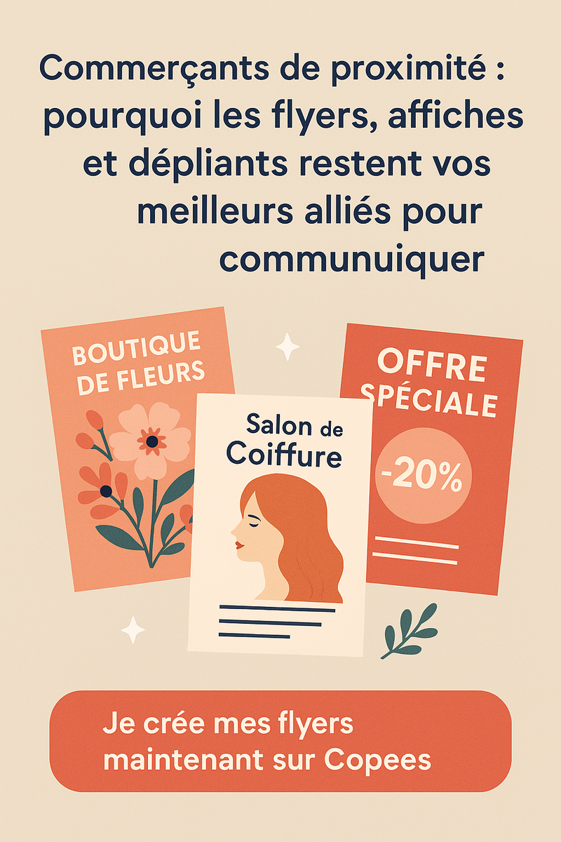 Commerçants de proximité : pourquoi les flyers, affiches et dépliants restent vos meilleurs alliés pour communiquer