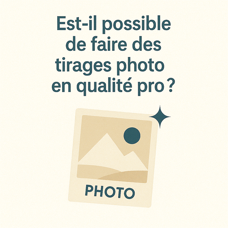Est-il possible de faire des tirages photo en qualité pro ?